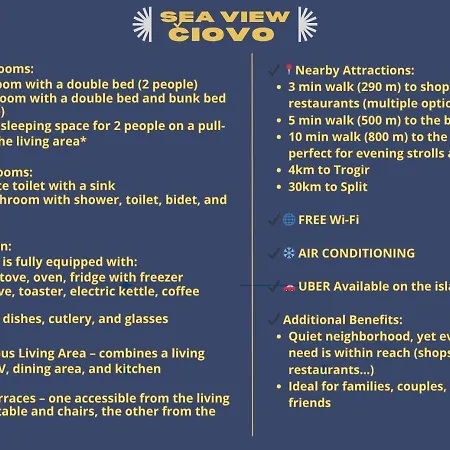 Sea View Ciovo 트로기르