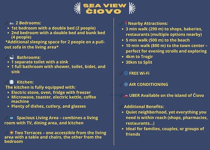 Sea View Ciovo 트로기르